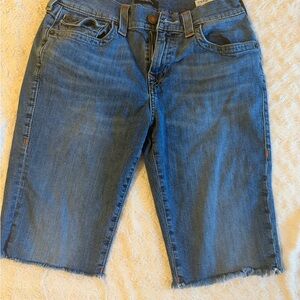 True Religion Blue Jean Shorts for Men